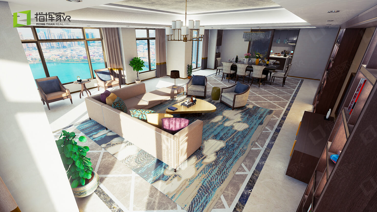 万科湖心岛_指挥家VR_VR样板房_多媒体展示技术